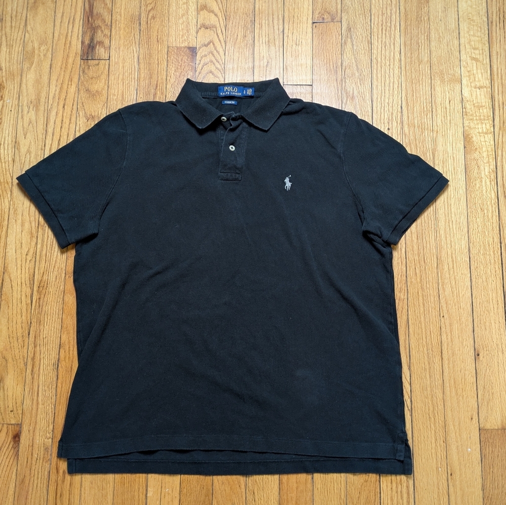 Polo Ralph Lauren Black Classic Fit Men's Shirt